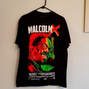 Vintage-style Malcolm X shirt
